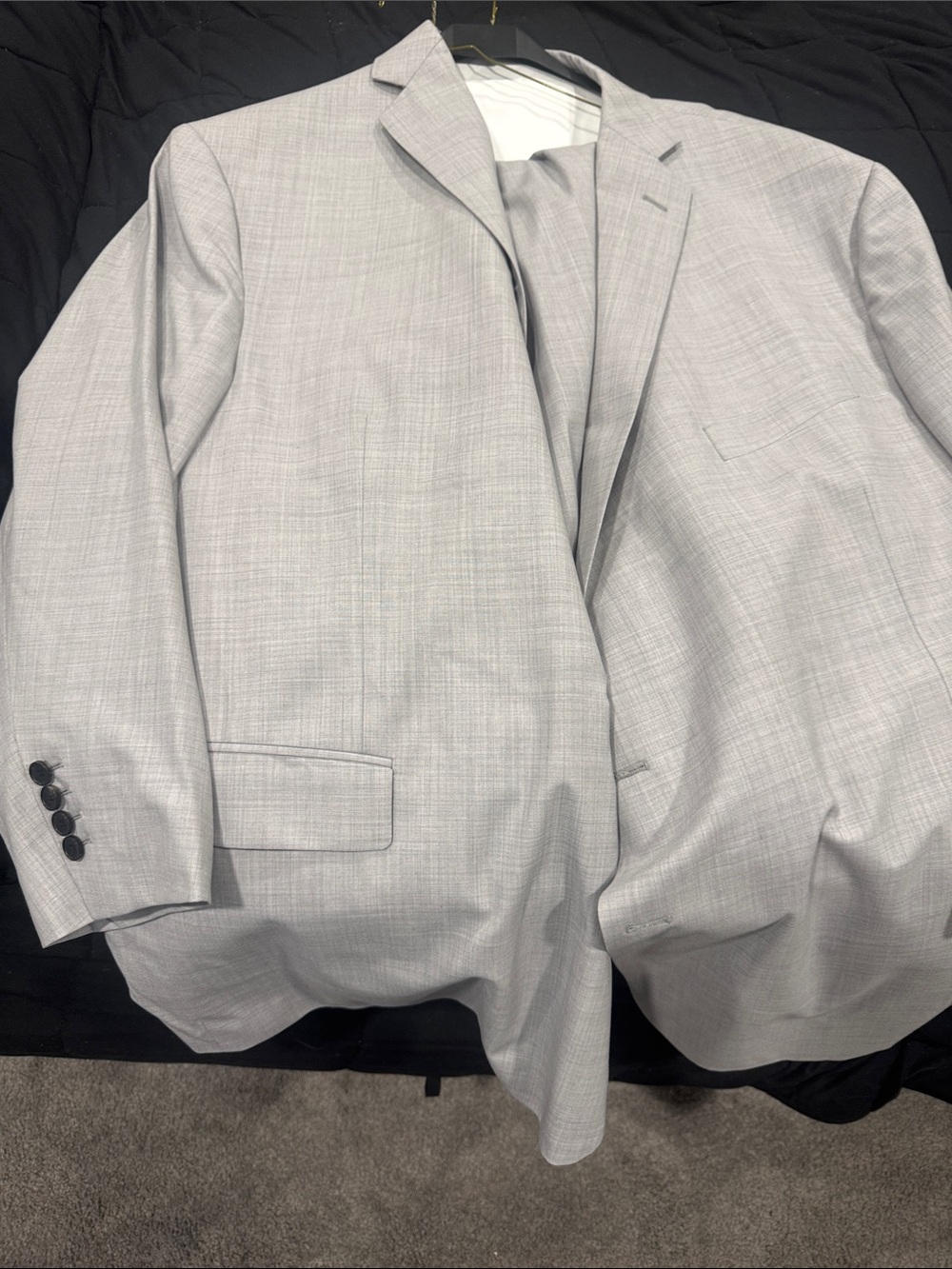 Brooks Brothers Light Gray Two-Button Notch Lapel Suit Jacket